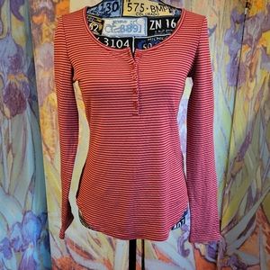 Lucky Brand Long Sleeve Shirt"Live in Love" Small